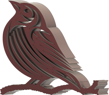 Support téléphone design oiseau